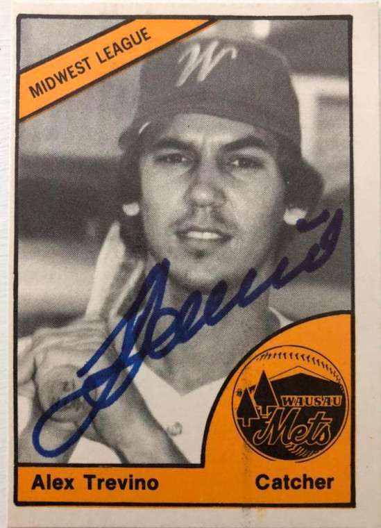 Alex Trevino Autographed 1977 Wausau Mets TCMA #21