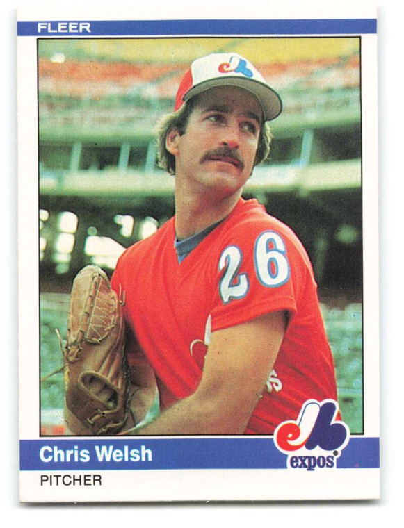 1984 Fleer #292 Chris Welsh VG Montreal Expos 