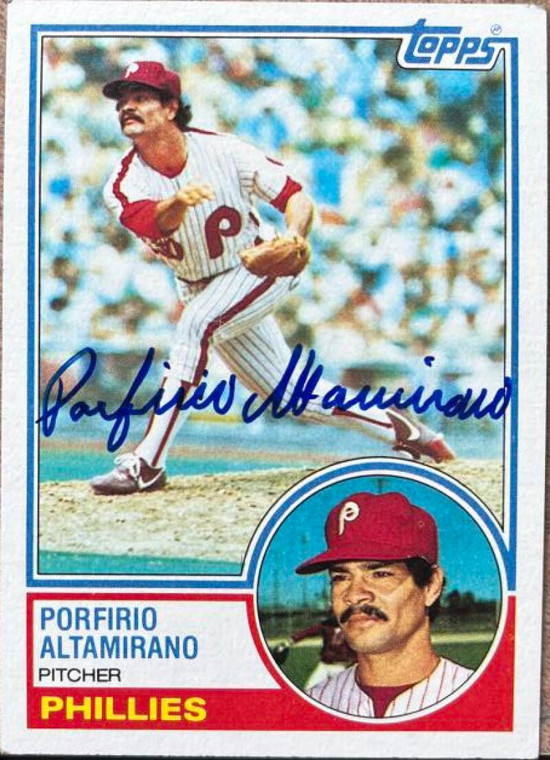 Porfirio Altamirano Autographed 1983 Topps #432 ID: 123607