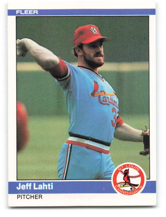 1984 Fleer #327 Jeff Lahti VG St. Louis Cardinals 