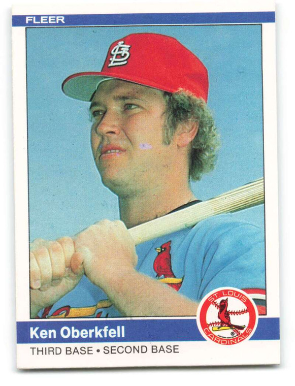 1984 Fleer #330 Ken Oberkfell VG St. Louis Cardinals 