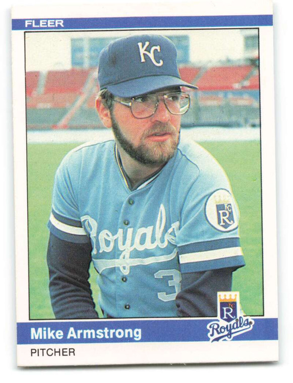 1984 Fleer #342 Mike Armstrong VG Kansas City Royals 
