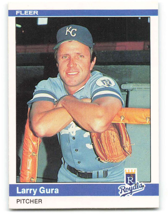 1984 Fleer #347 Larry Gura VG Kansas City Royals 