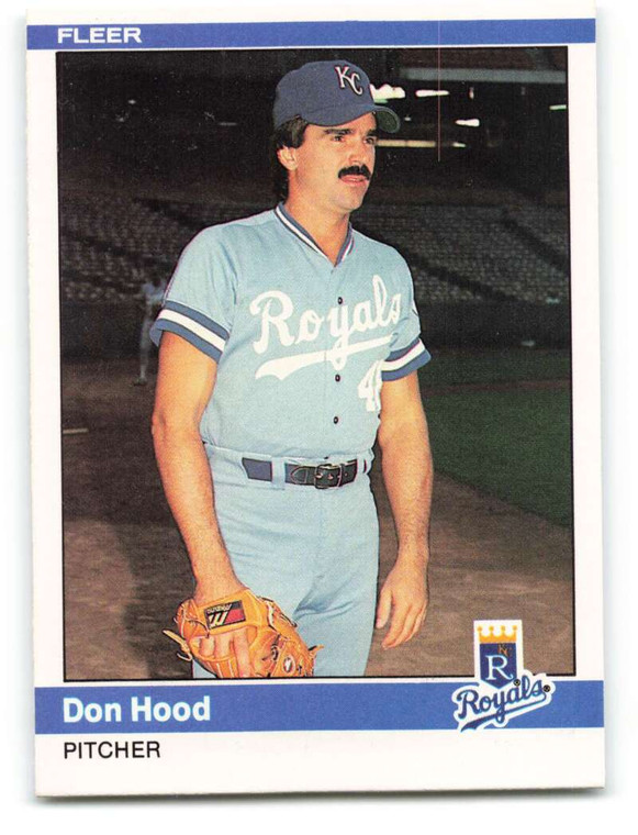 1984 Fleer #348 Don Hood VG Kansas City Royals 