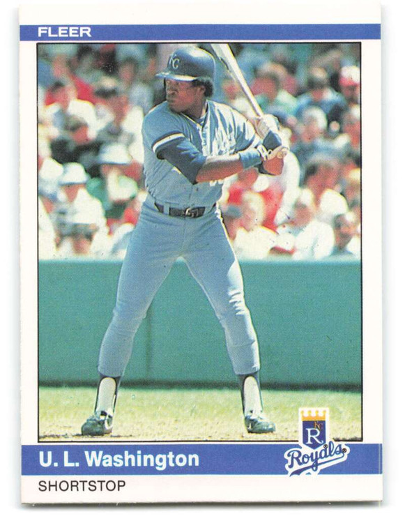 1984 Fleer #361 U.L. Washington VG Kansas City Royals 