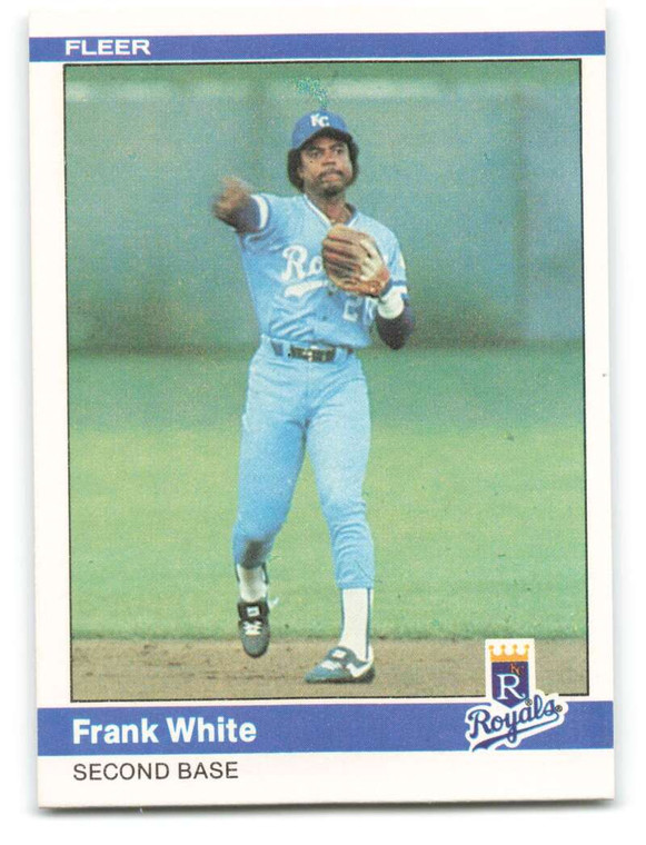 1984 Fleer #363 Frank White VG Kansas City Royals 