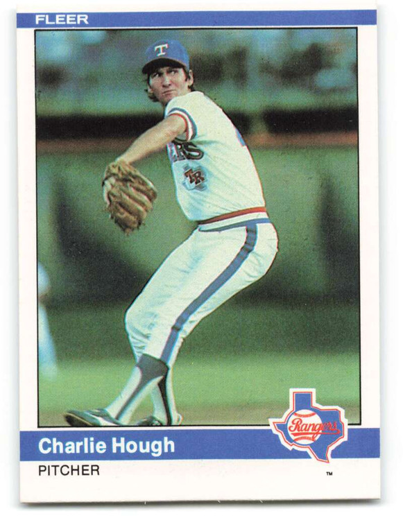 1984 Fleer #419 Charlie Hough VG Texas Rangers 