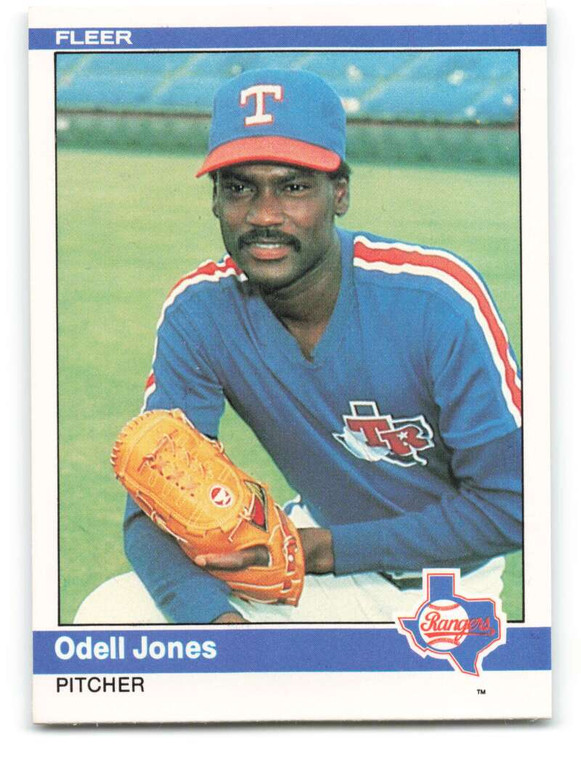 1984 Fleer #421 Odell Jones VG Texas Rangers 