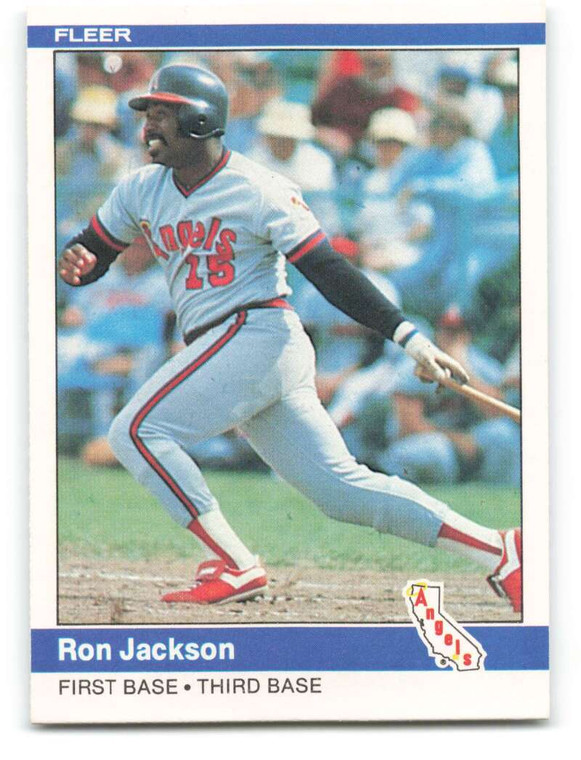 1984 Fleer #521 Ron Jackson VG California Angels 