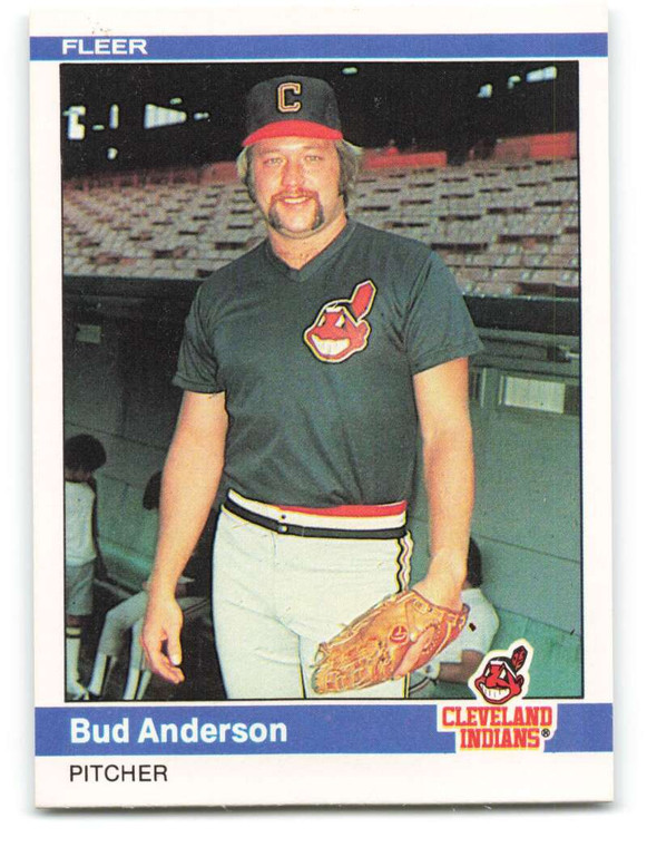 1984 Fleer #533 Bud Anderson VG Cleveland Indians 