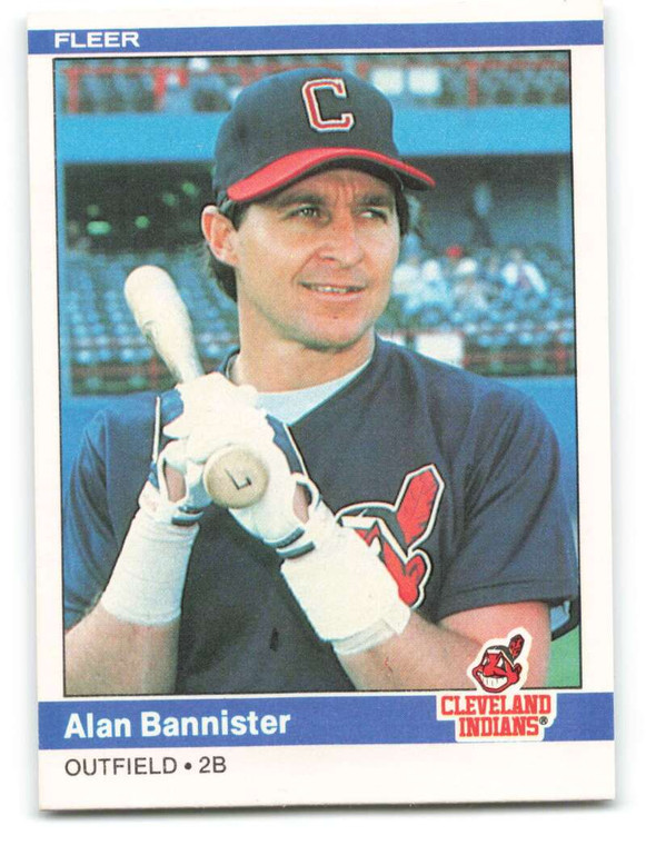 1984 Fleer #535 Alan Bannister VG Cleveland Indians 