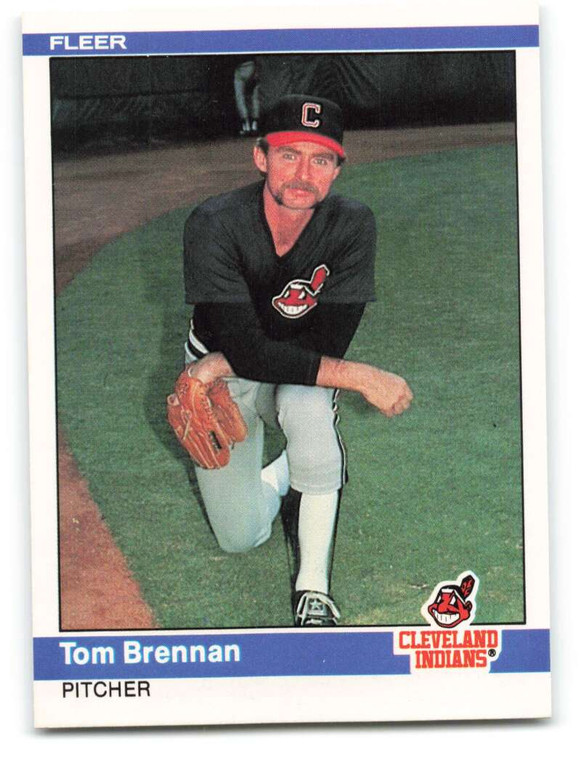 1984 Fleer #537 Tom Brennan VG Cleveland Indians 
