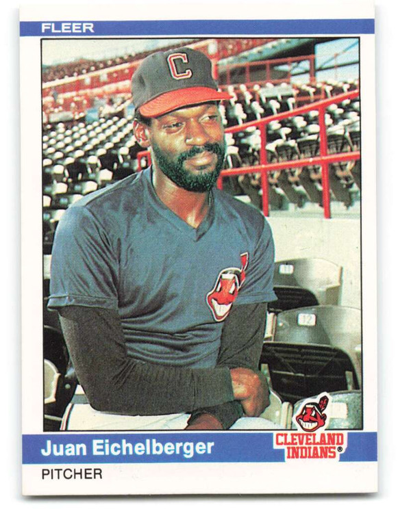 1984 Fleer #539 Juan Eichelberger VG Cleveland Indians 