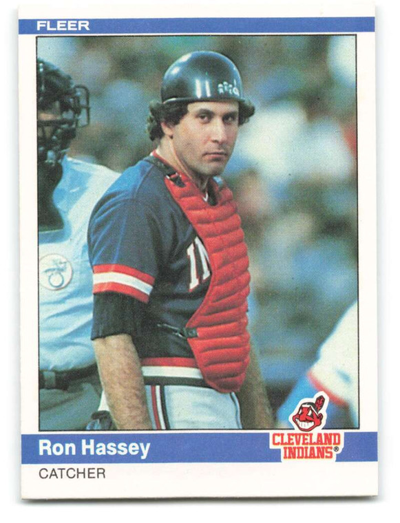 1984 Fleer #545 Ron Hassey VG Cleveland Indians 