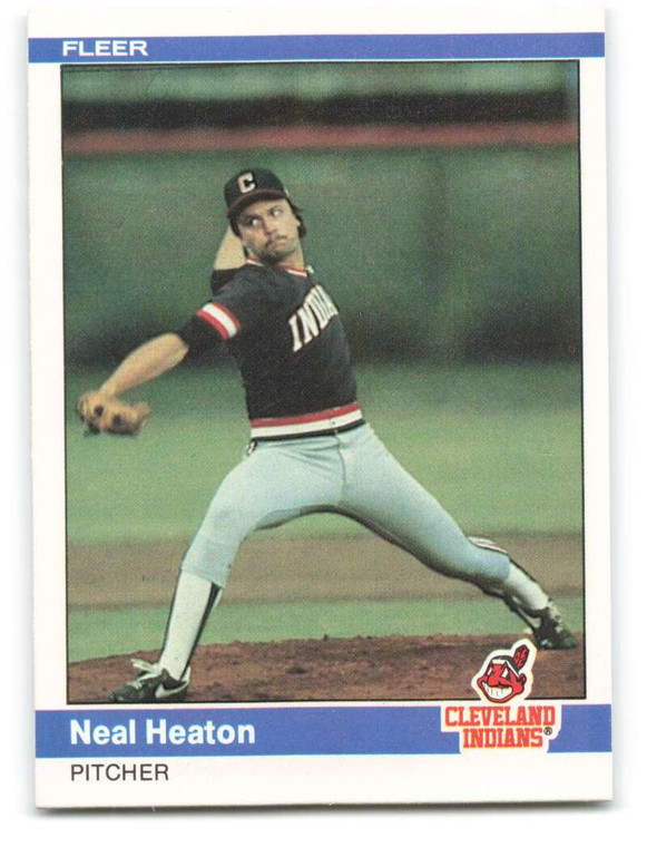 1984 Fleer #546 Neal Heaton VG RC Rookie Cleveland Indians 