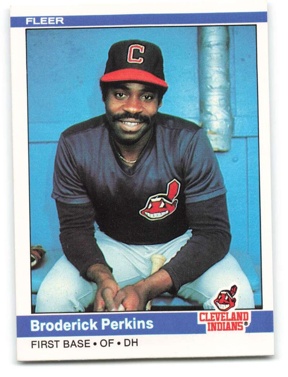 1984 Fleer #548 Broderick Perkins VG Cleveland Indians 
