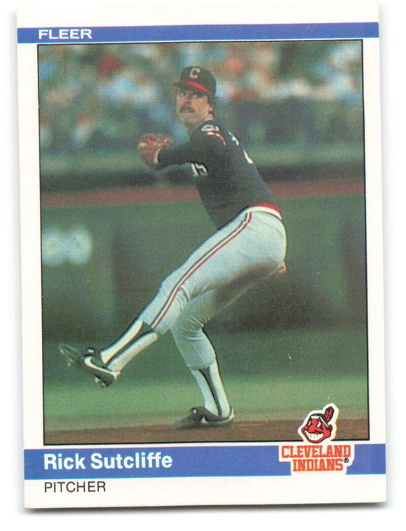 1984 Fleer #551 Rick Sutcliffe VG Cleveland Indians 