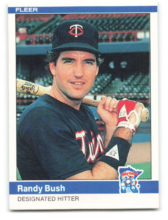 1984 Fleer #558 Randy Bush VG RC Rookie Minnesota Twins 