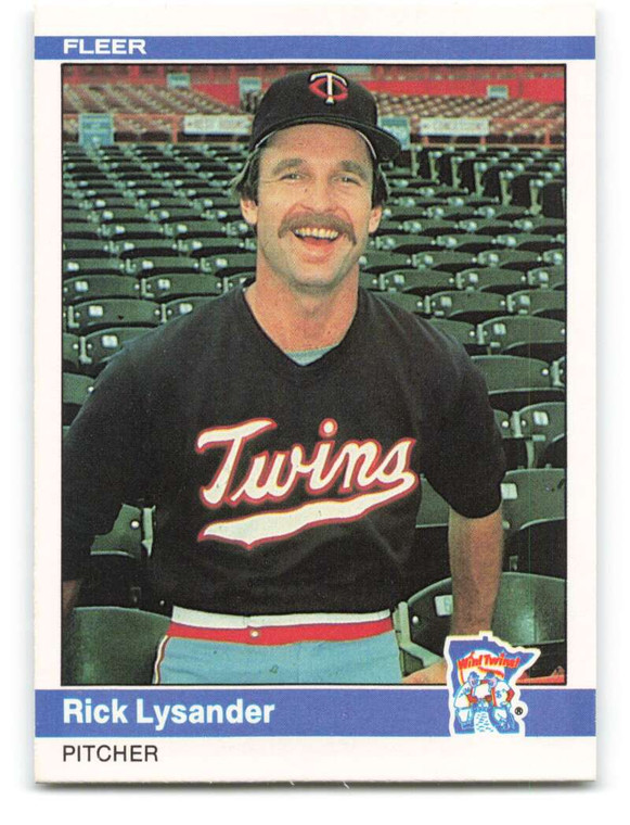 1984 Fleer #570 Rick Lysander VG RC Rookie Minnesota Twins 