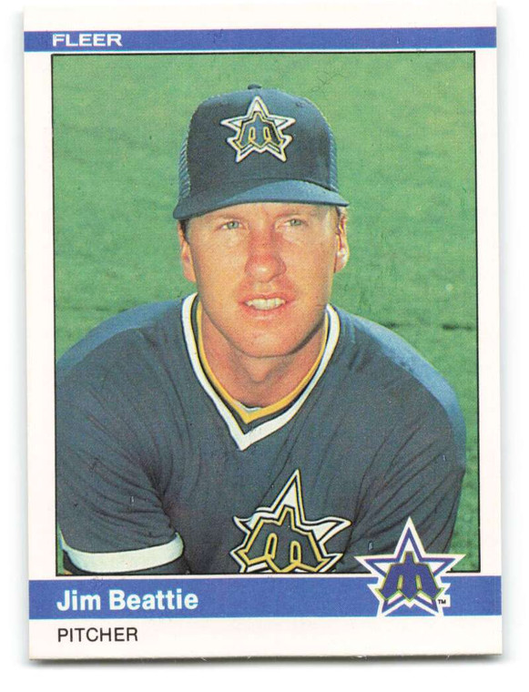 1984 Fleer #605 Jim Beattie VG Seattle Mariners 