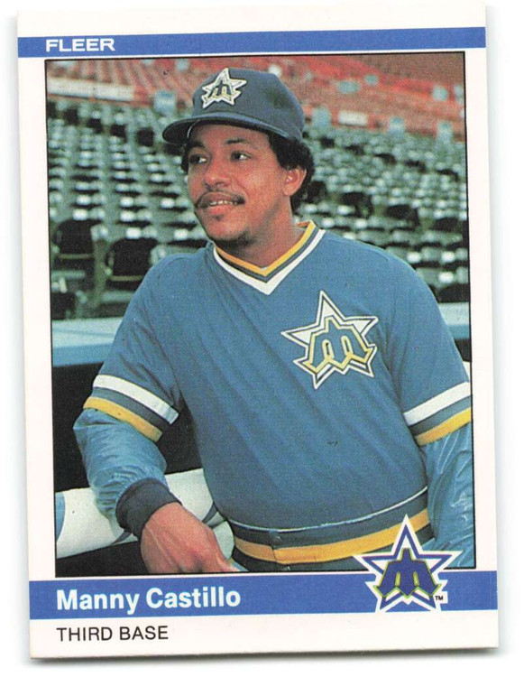 1984 Fleer #607 Manny Castillo VG Seattle Mariners 
