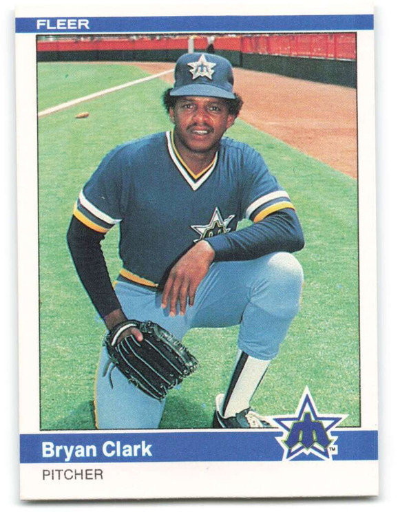 1984 Fleer #609 Bryan Clark VG Seattle Mariners 