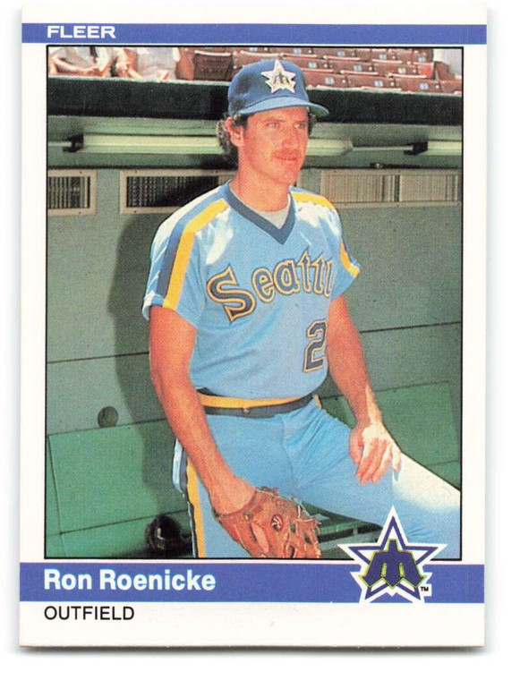 1984 Fleer #618 Ron Roenicke VG Seattle Mariners 