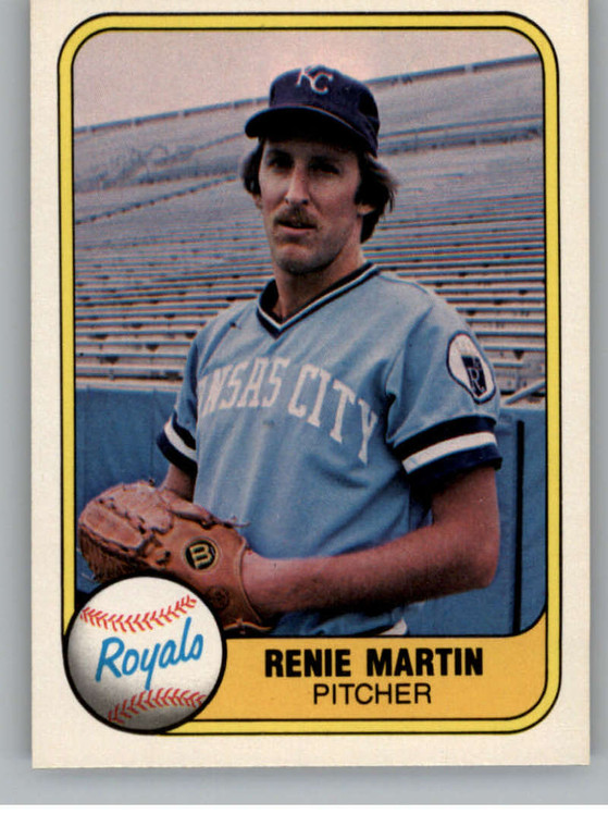 1981 Fleer #39 Renie Martin VG Kansas City Royals 