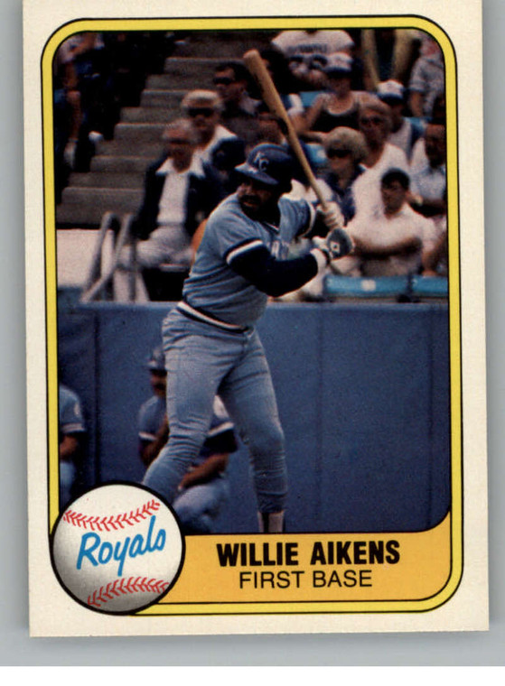 1981 Fleer #43 Willie Aikens VG Kansas City Royals 
