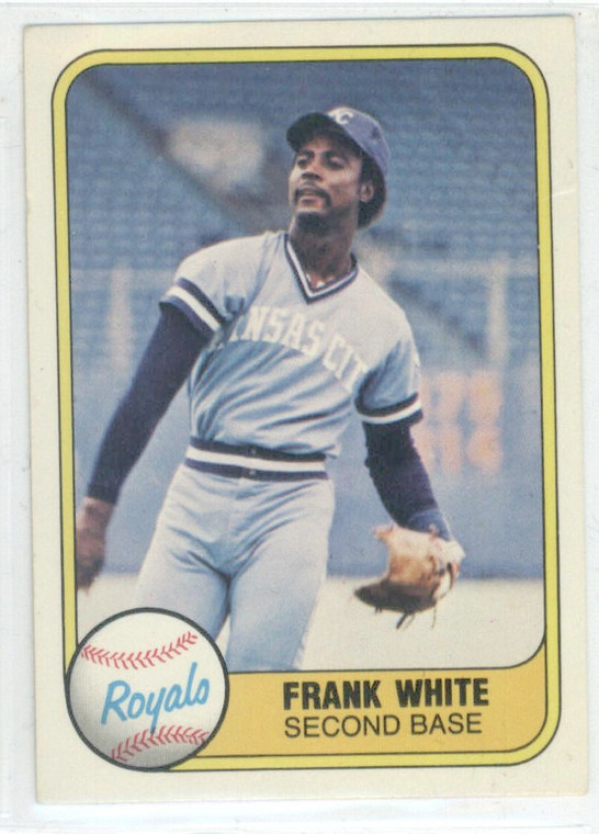 1981 Fleer #44 Frank White VG Kansas City Royals 