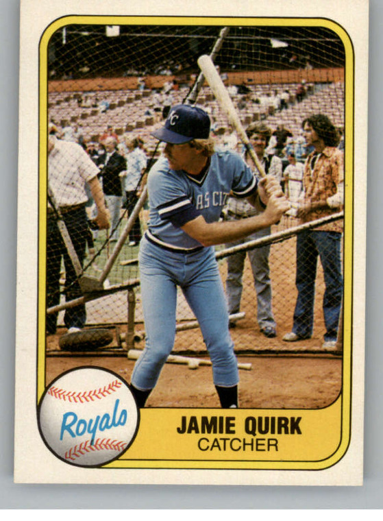 1981 Fleer #50 Jamie Quirk VG Kansas City Royals 
