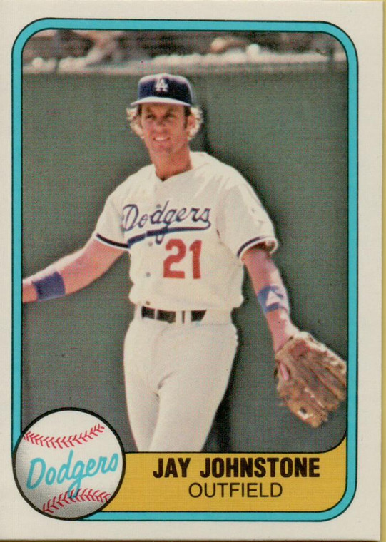 1981 Fleer #128 Jay Johnstone VG Los Angeles Dodgers 