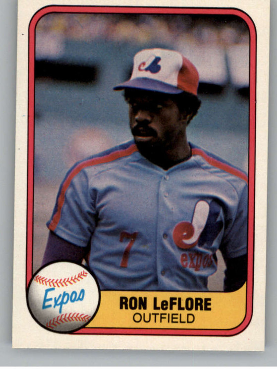 1981 Fleer #154 Ron LeFlore VG Montreal Expos 