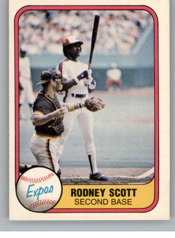 1981 Fleer #155 Rodney Scott VG Montreal Expos 