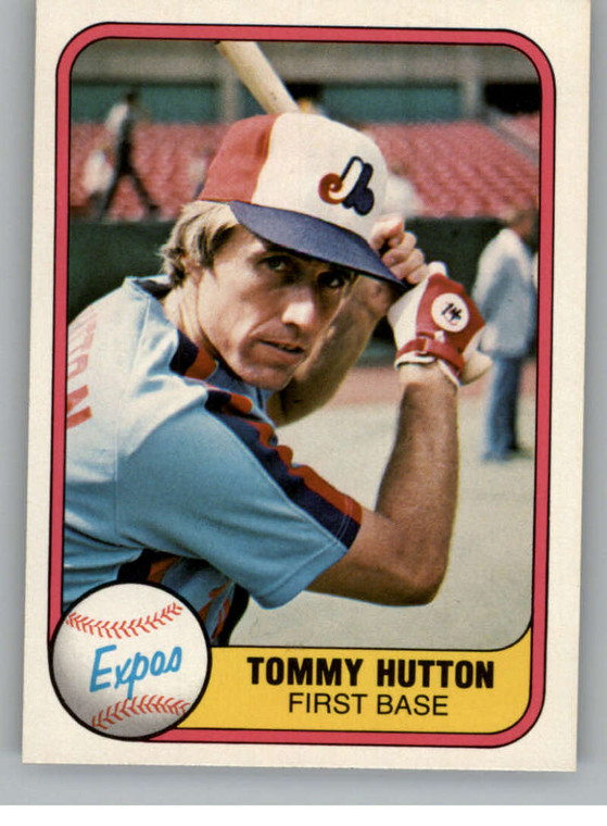 1981 Fleer #164 Tom Hutton VG Montreal Expos 