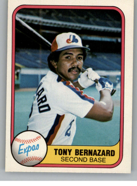 1981 Fleer #168 Tony Bernazard VG Montreal Expos 