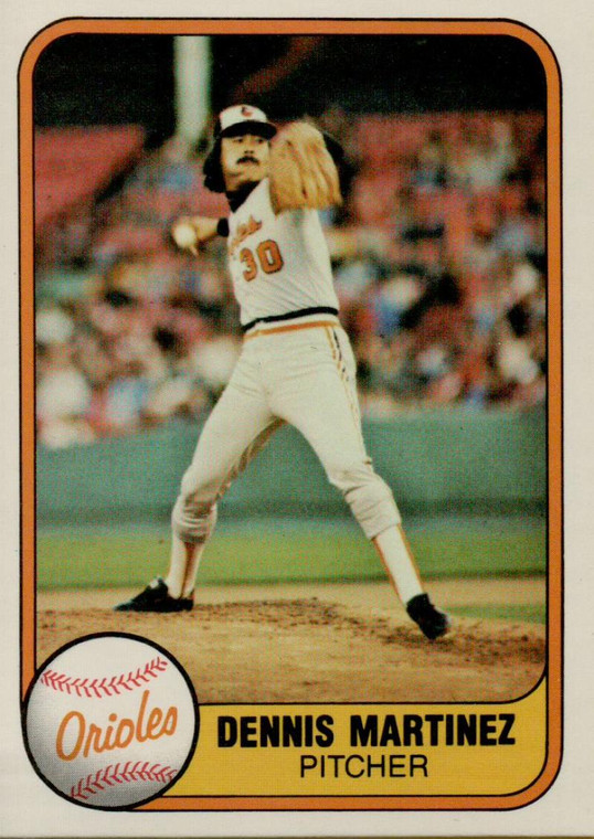 1981 Fleer #180 Dennis Martinez VG Baltimore Orioles 