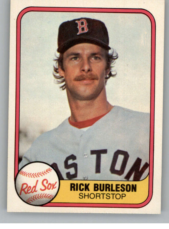 1981 Fleer #225 Rick Burleson VG Boston Red Sox 