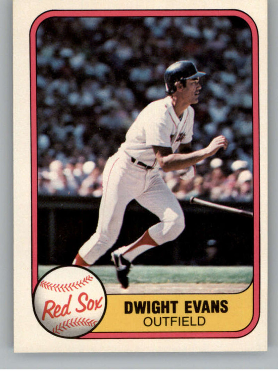 1981 Fleer #232 Dwight Evans VG Boston Red Sox 