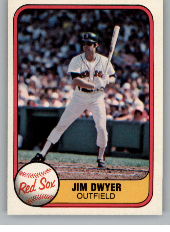 1981 Fleer #235 Jim Dwyer VG Boston Red Sox 