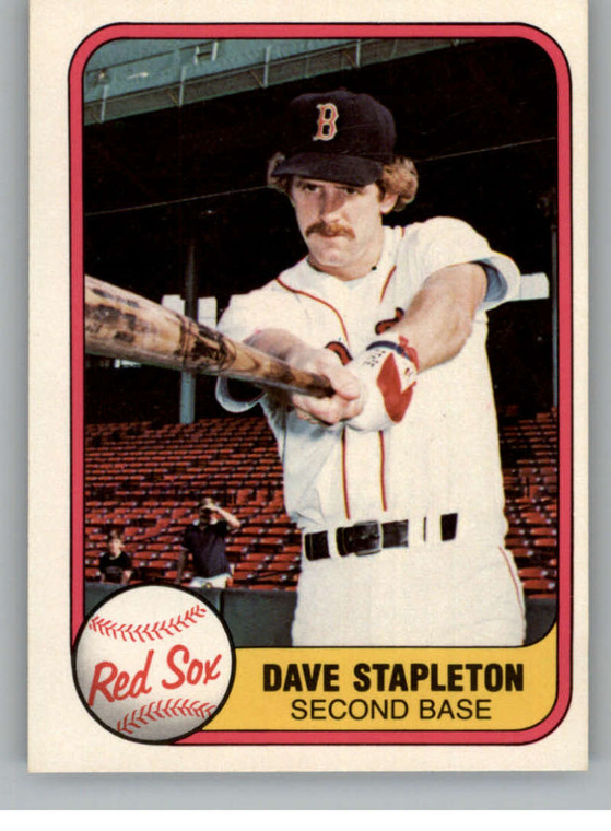 1981 Fleer #236 Dave Stapleton VG RC Rookie Boston Red Sox 