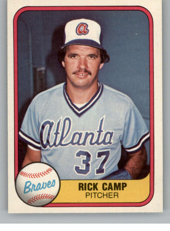 1981 Fleer #246 Rick Camp VG Atlanta Braves 