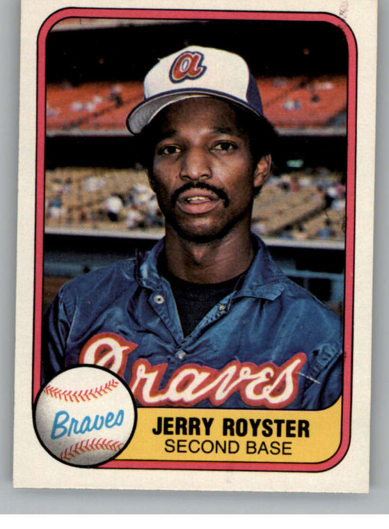 1981 Fleer #250 Jerry Royster VG Atlanta Braves 