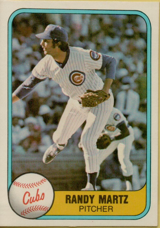 1981 Fleer #300 Randy Martz VG RC Rookie Chicago Cubs 
