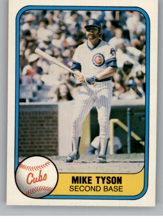 1981 Fleer #315 Mike Tyson VG Chicago Cubs 