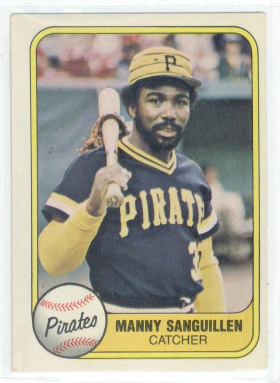 SOLD 24011 1981 Fleer #376 Manny Sanguillen VG Pittsburgh Pirates 