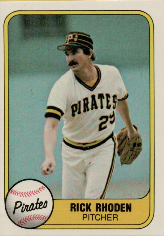 1981 Fleer #377 Rick Rhoden VG Pittsburgh Pirates 