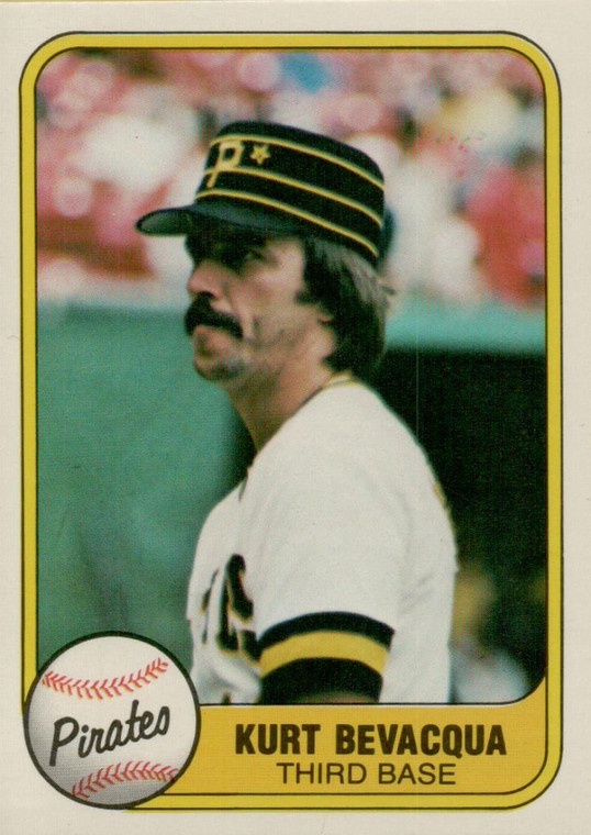 1981 Fleer #382b Kurt Bevacqua COR VG Pittsburgh Pirates 