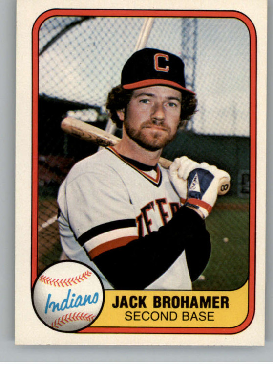 1981 Fleer #393 Jack Brohamer VG Cleveland Indians 