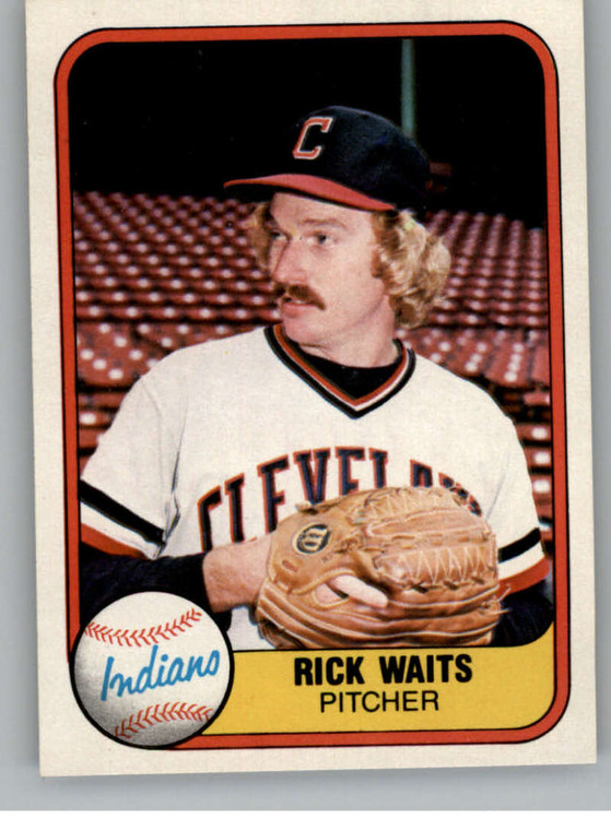 1981 Fleer #396 Rick Waits VG Cleveland Indians 